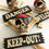 Thumbnail: Keep Out - Skull & Crossbones Door Sign