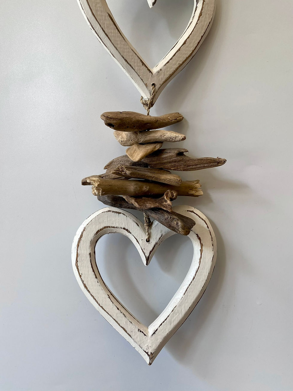 Thumbnail: Driftwood & Hearts Wall Hanging