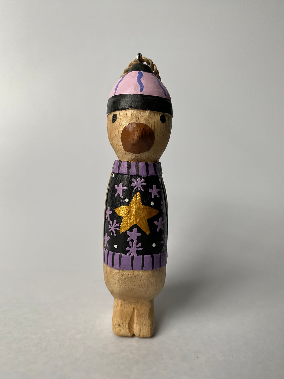Thumbnail: Winter Penguin Decoration (Purple)