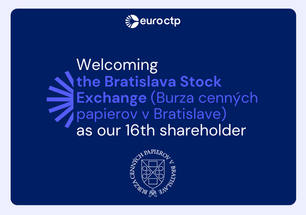 Welcoming Bratislava Stock Exchange (Burza cenných papierov v Bratislave, a.s.) as our 16th shareholder