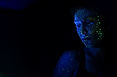 Neon Painted Face