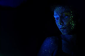 Neon Painted Face