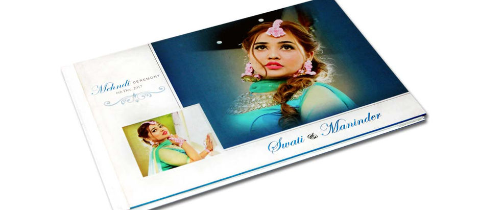 Magazine style wedding album