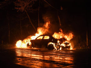 Car set on fire at Eccles; driver refused to provide information to firefighters