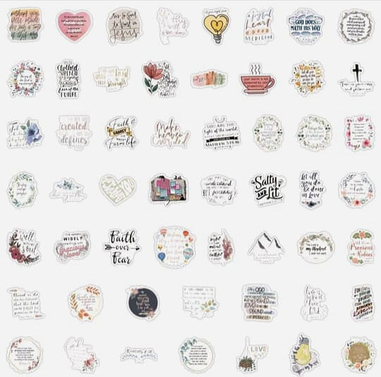 Thumbnail: 50Pcs Bible Stickers