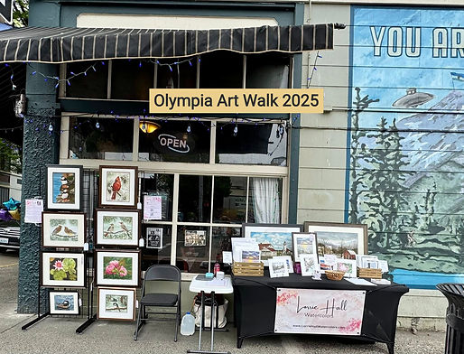 Olympia Arts Walk outside Cascadia Grill