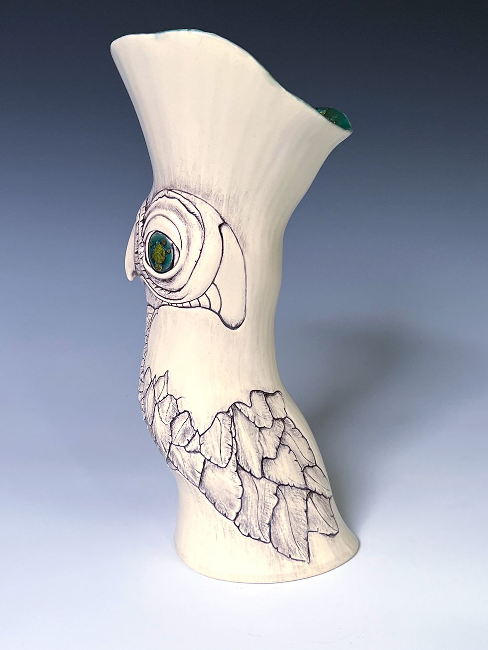 Thumbnail: Ceramic Bird Vase