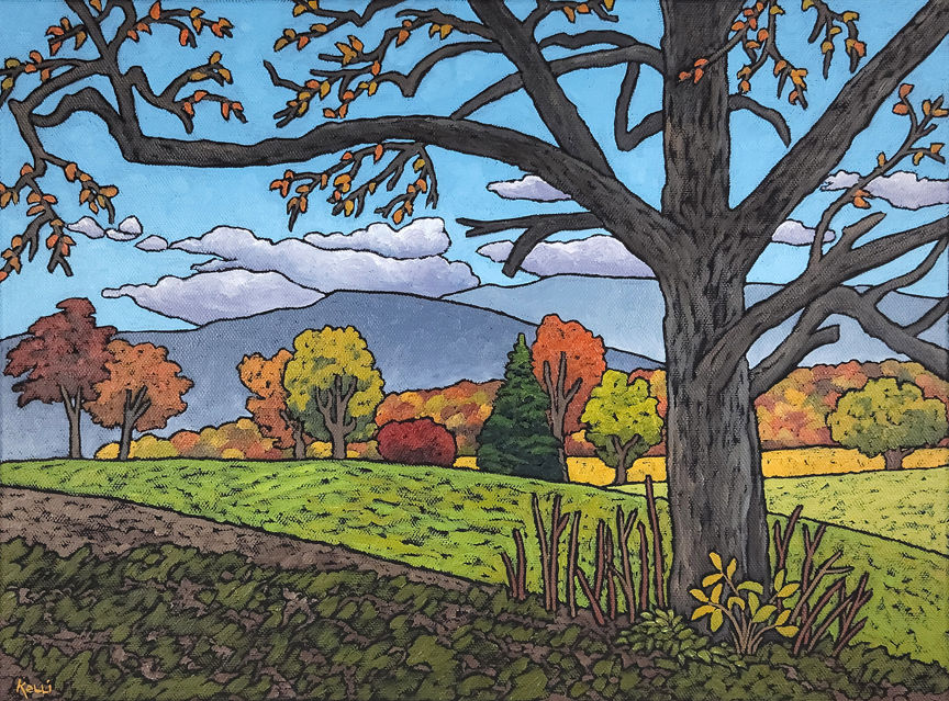 "Fall Hike in the Smokies" original painting