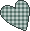 green checkered heart