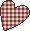 red checkered heart