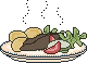 plate of veggies