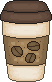 bear holding coffee