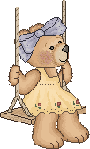 teddybear swinging