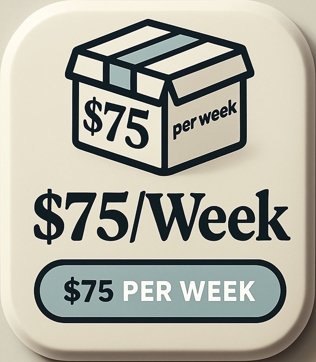 $75 Per Week Budget