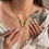 Thumbnail: Oversized Butterfly necklace