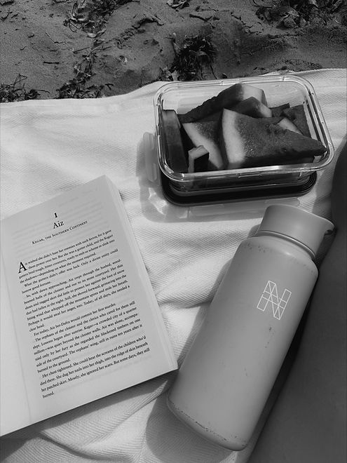 Doing Research for my next Fantasy Novel I am Writing by reading a book staying hydrated a