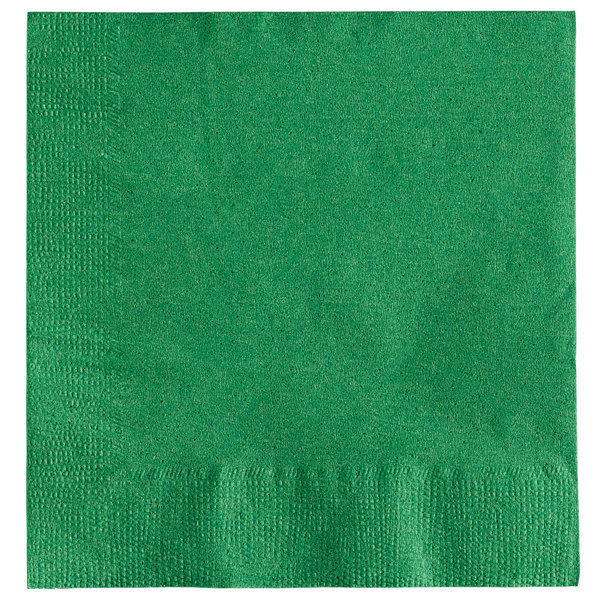 2-Ply Beverage / Cocktail Napkin Green - 250/Pack