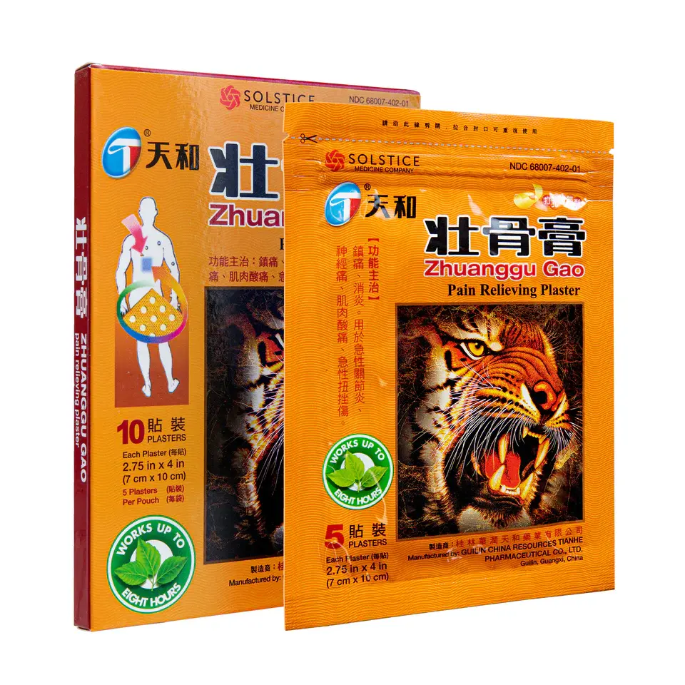 TIANHE ZHUANGGU GAO Pain Relieving Plaster (5 Plasters)