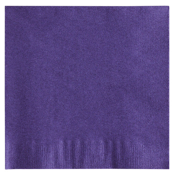 2-Ply Beverage / Cocktail Napkin Purple - 250/Pack