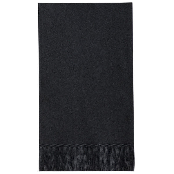 2-Ply Dinner Napkin Customizable 15" x 17" Black - 125/Pack