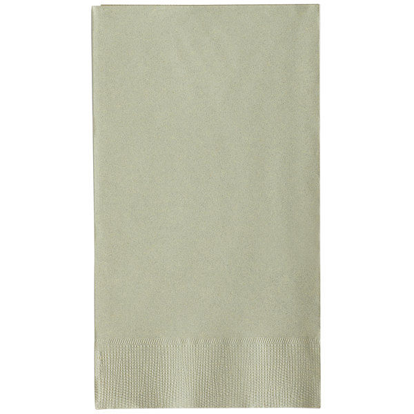2-Ply Paper Dinner Napkins 15" x 17" Sage - 125/Pack