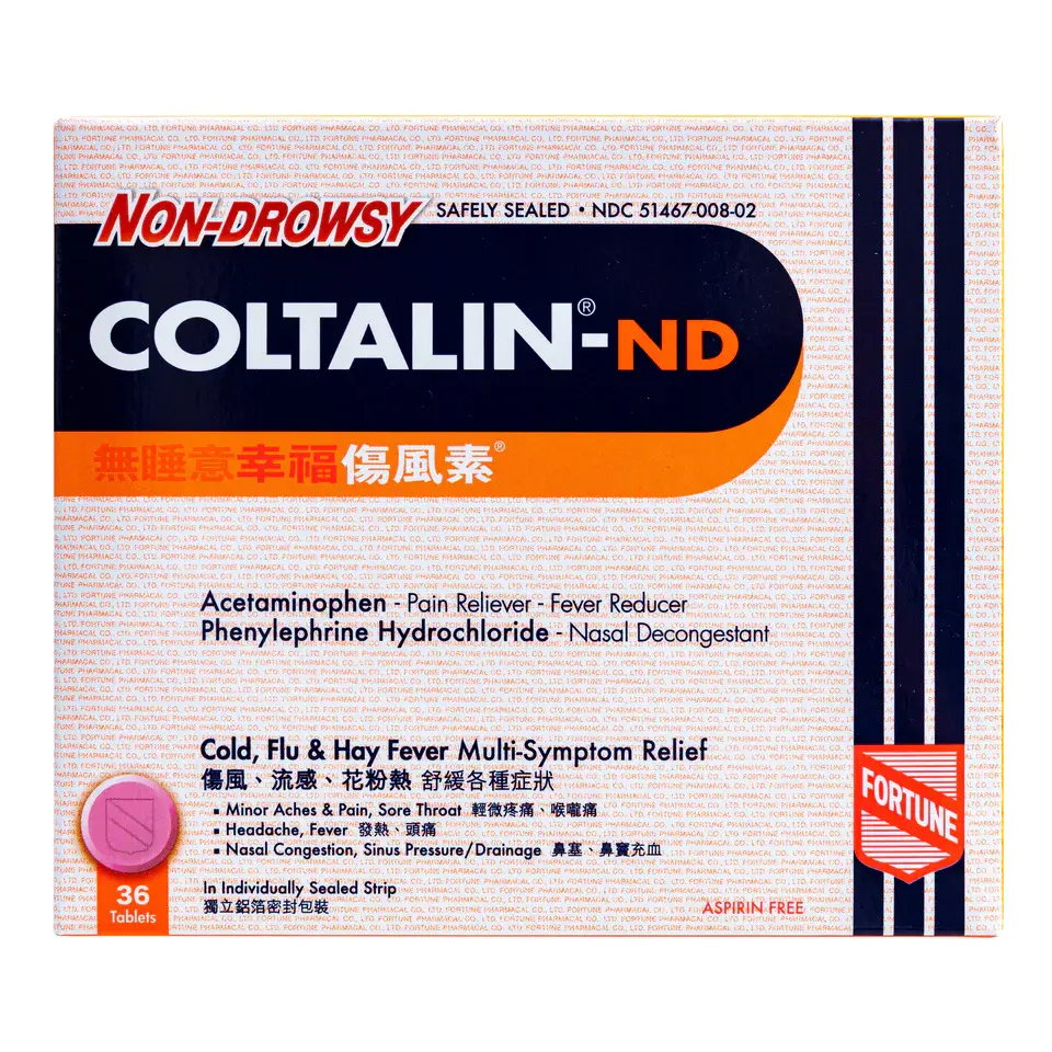Coltalin ND Non-drowsy Cold Tablets