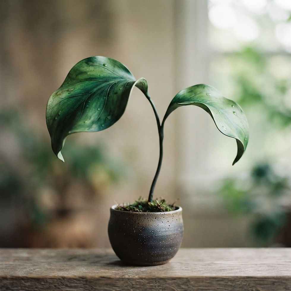 green plant with two leaves abstract.jpg