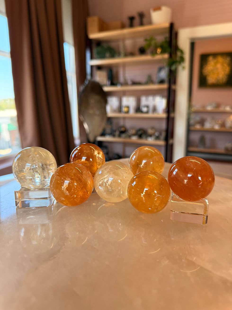 Thumbnail: AA+ Honey Calcite Sphere | Intuitively Selected