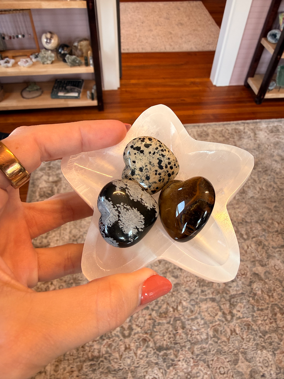 Thumbnail: Pocket Trio — Intuitively Curated Crystal Hearts