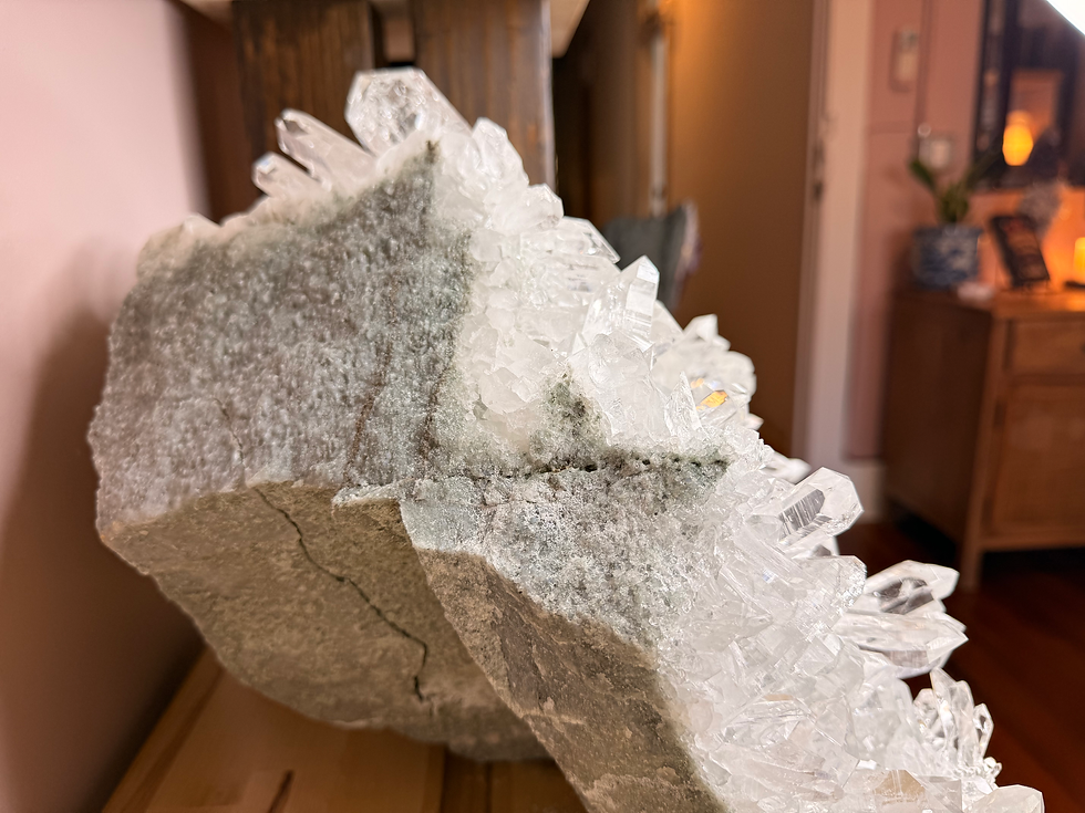 Thumbnail: Celeste — Collector-Grade Himalayan Quartz with Golden Rutile