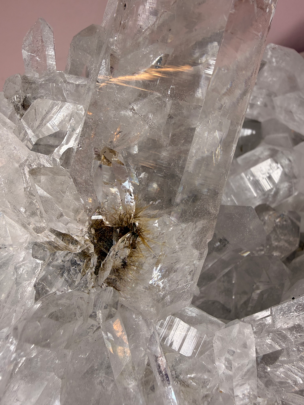 Thumbnail: Celeste — Collector-Grade Himalayan Quartz with Golden Rutile