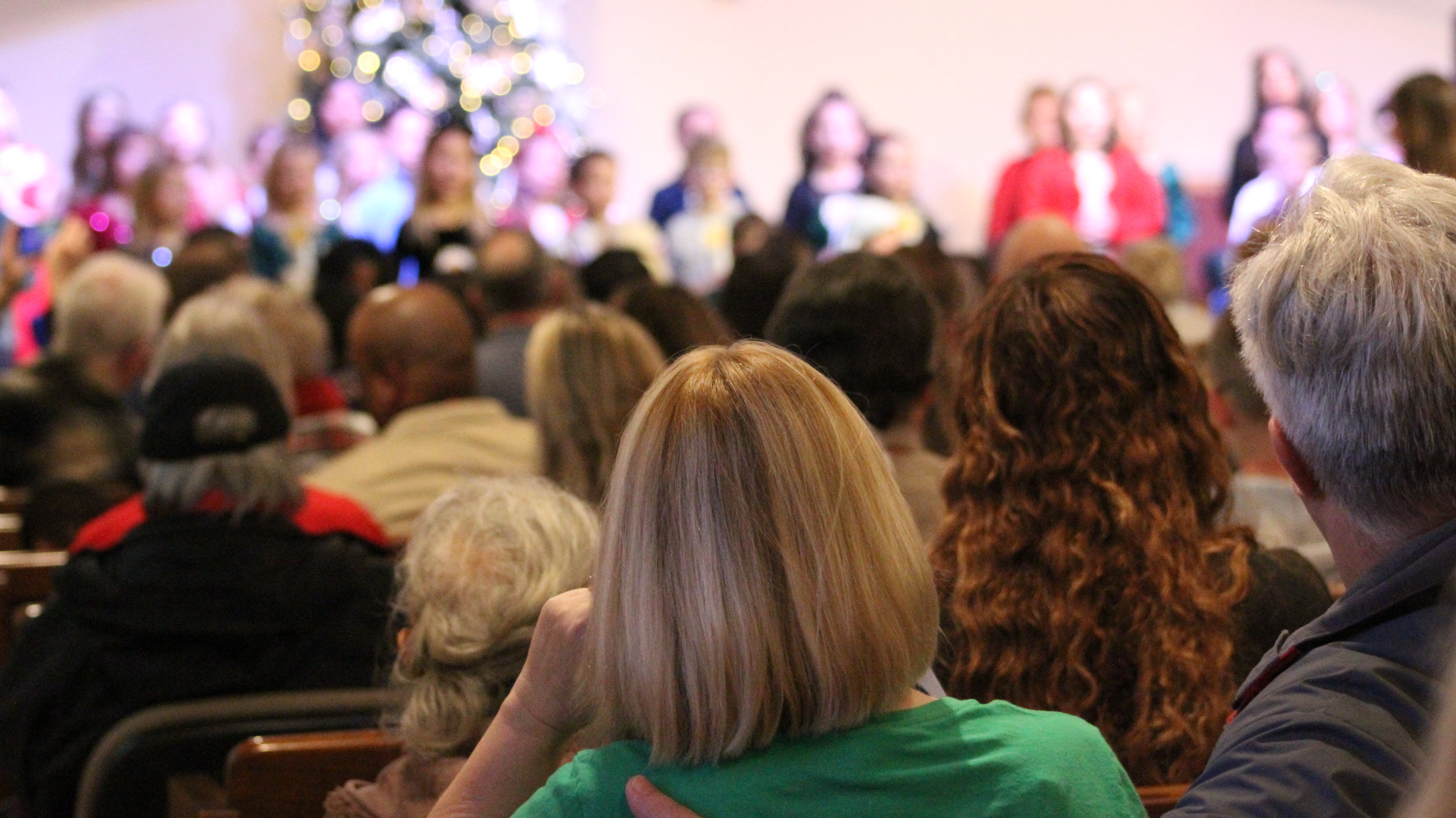 Congregation during service
