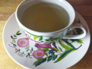 A cup of hot ginger tea
