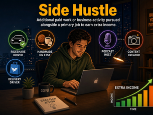 Infographic of side hustles