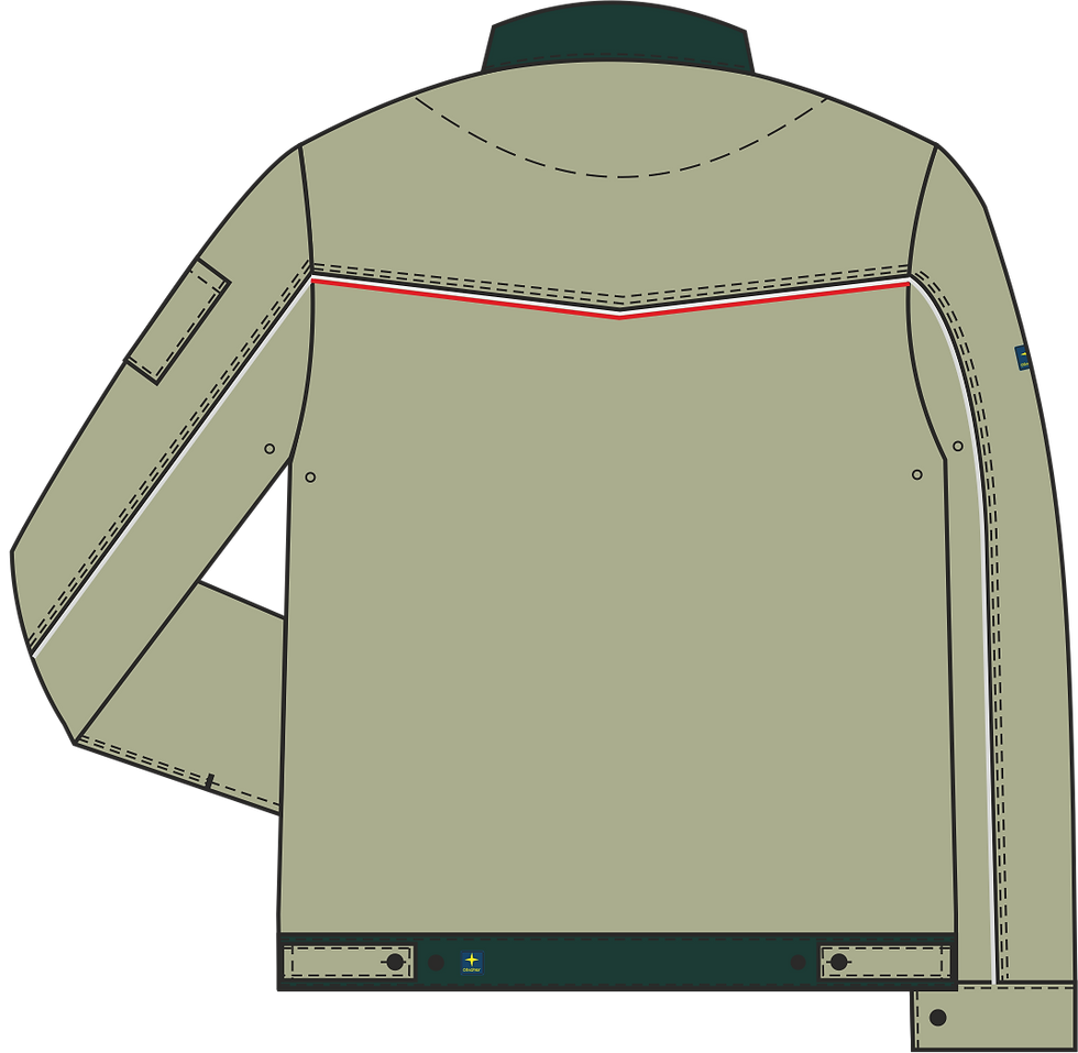 Miniaturbild: BJ32 Bundjacke 497 "starline_ultra" Rückseite