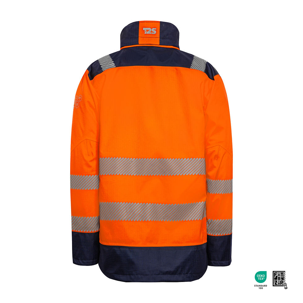 Miniaturbild: Multi-Norm Parka/Regenjacke WS38 orange "body_shell" Rückseite