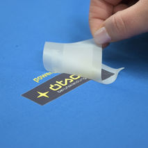 Ötscher Transfer das gerade auf einen Stoff gedruckt wird