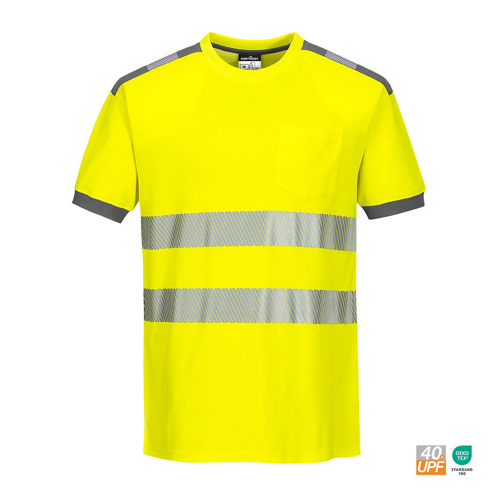 Thumbnail: WT04 Warnschutz T-Shirt 554 "warnschutz" Vorderseite