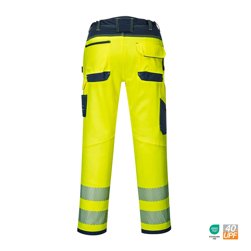 Miniaturbild: WH42 Warnschutz Arbeitsbundhose 555 "warnschutz" Rückseite