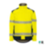 WS39 Multi-Norm Softshelljacke 555 "Warnschutz" Vorderseite