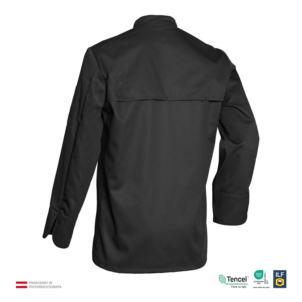 KJ17 Kochjacke "performance" 01 "dress4service" Rückseite