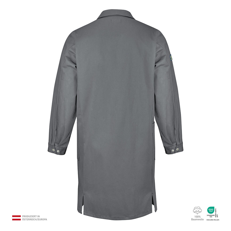 Thumbnail: HM03 Herrenmantel 11 "cotton_premium" Rückseite