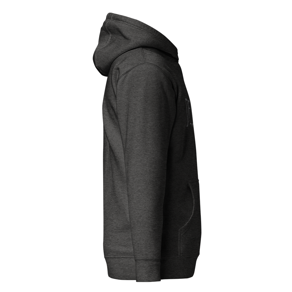 Thumbnail: Delusion Charcoal Logo Unisex Hoodie
