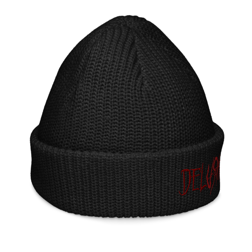 Thumbnail: Delusional Red Logo Fisherman Beanie