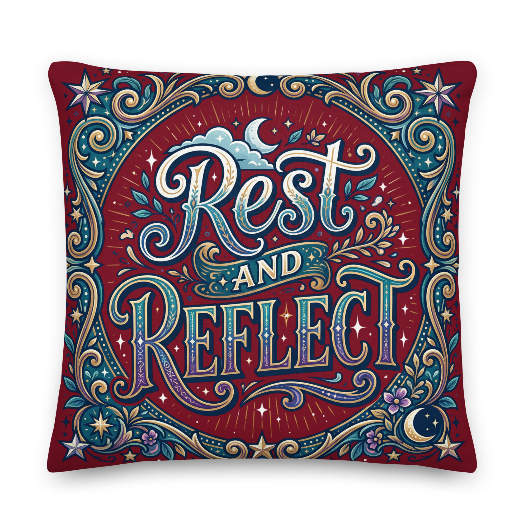 "Rest And Reflect" Premium Pillow
