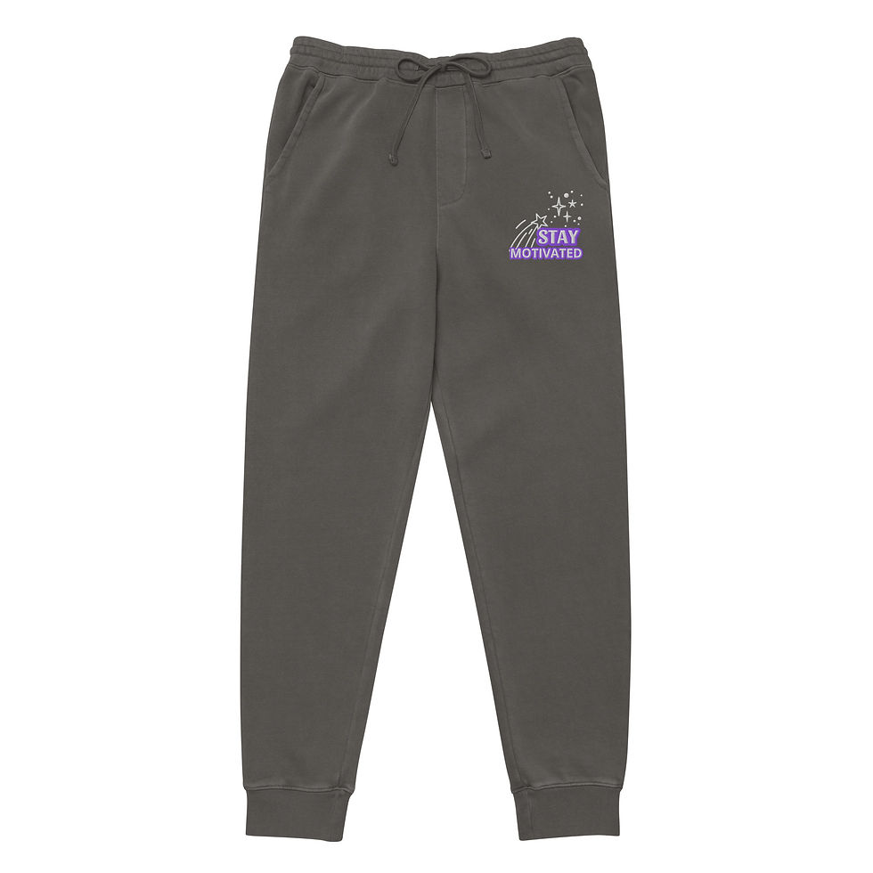 Thumbnail: "Stay Motivated" Ladies/Women's Pigment-Dyed Sweatpants