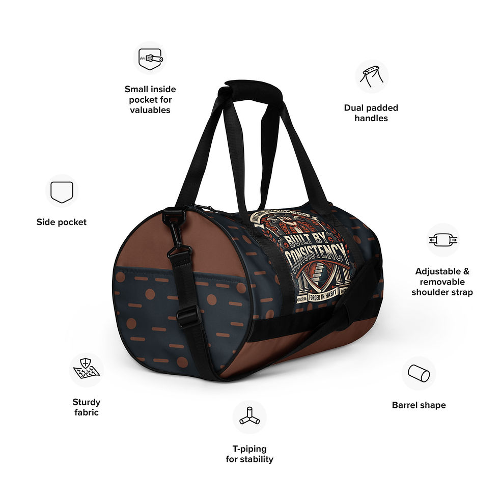 Thumbnail: "Built By Consistency" Gym Bag