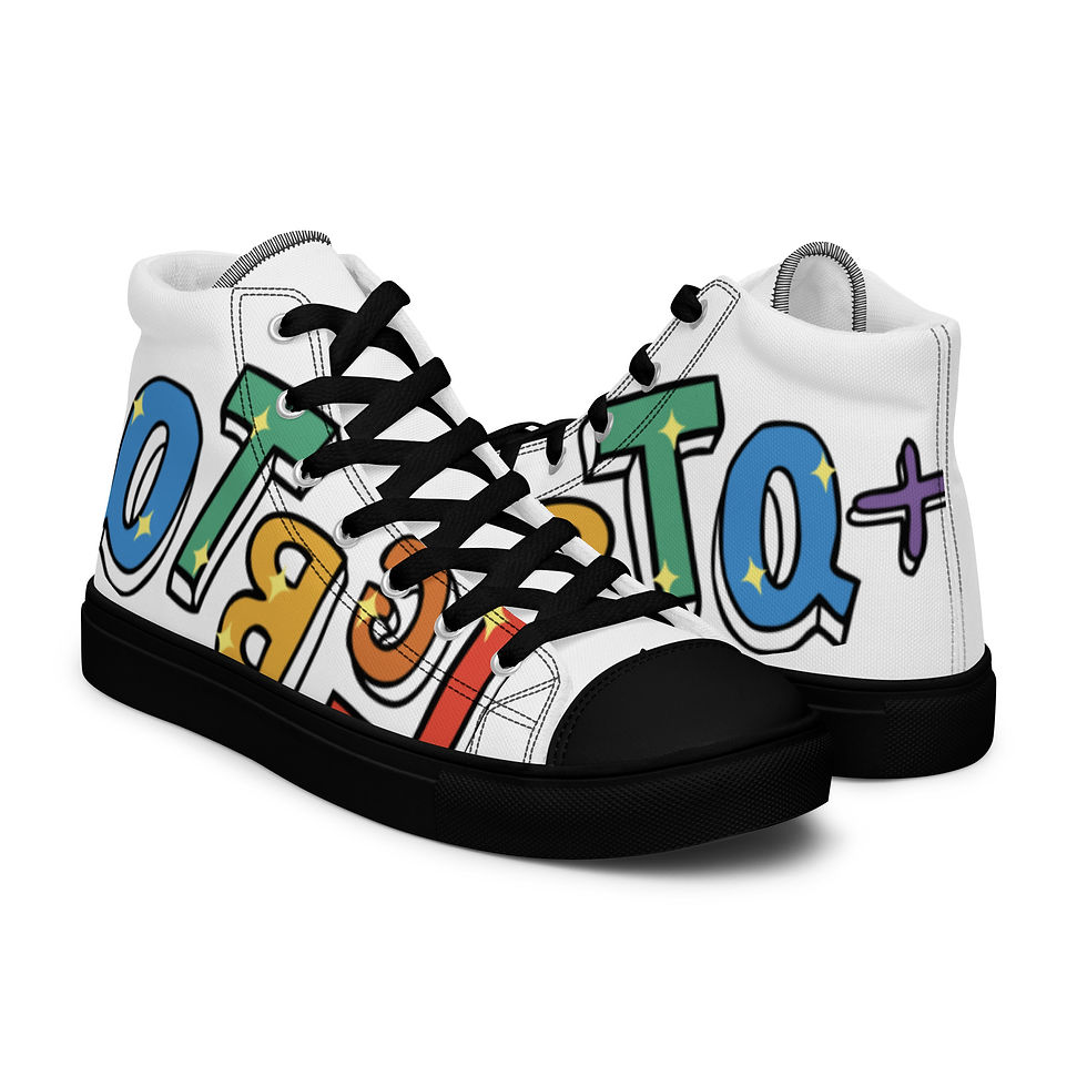 Thumbnail: "LGBTQ+ Rainbow ROBLOX" Women's High-Top Sneakers