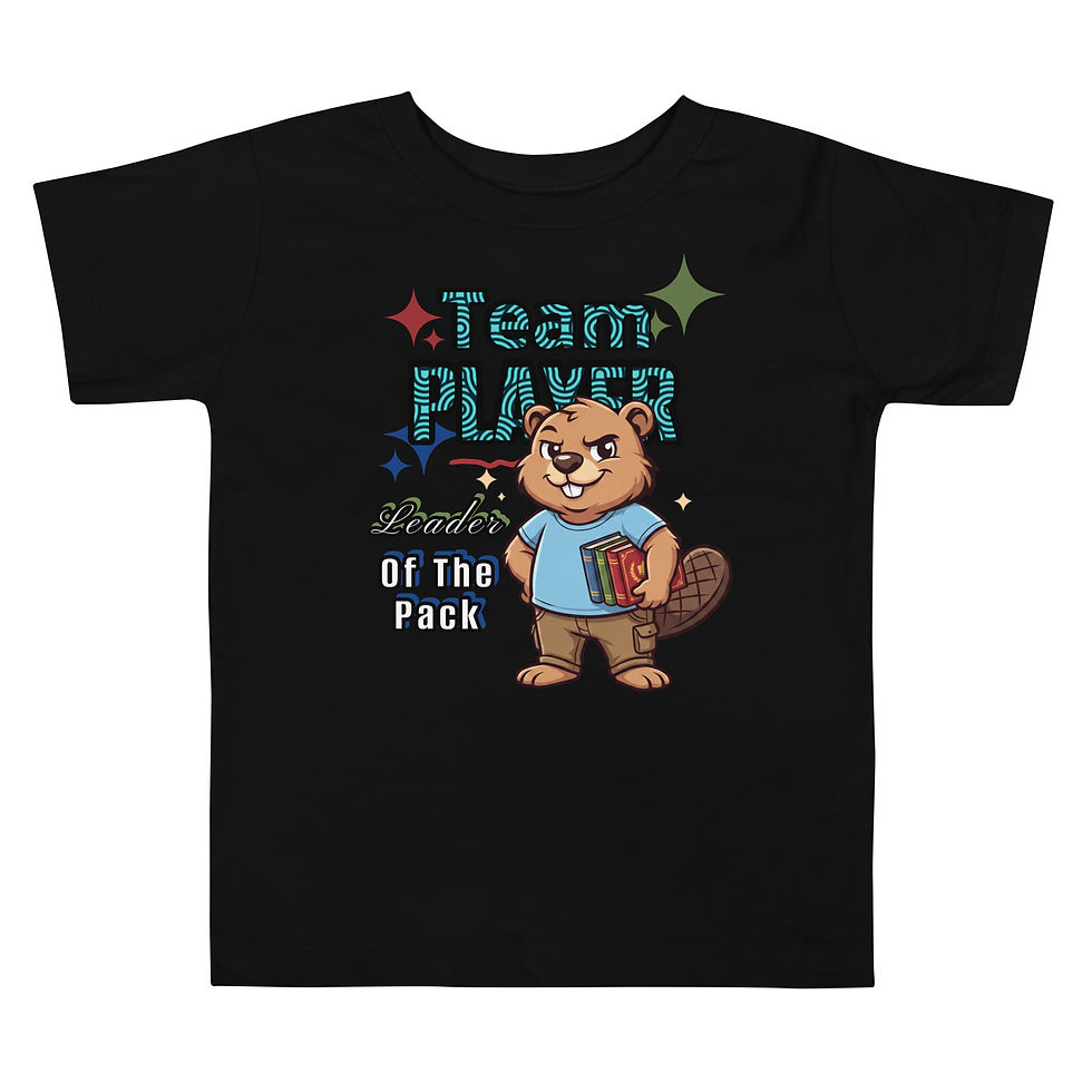 Thumbnail: "Team Player, Leader Of The Pack" Toddler Staple Tee