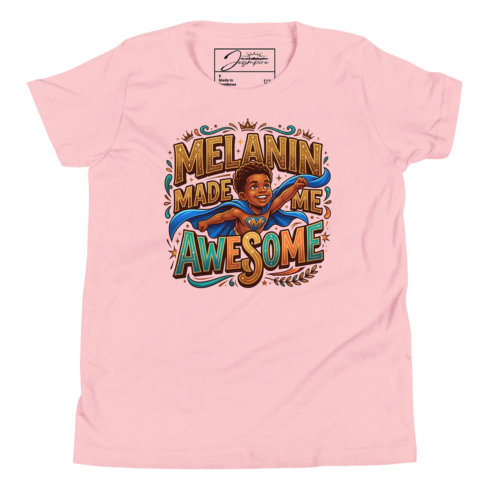 Miniatura: "Melanin Made Me Awesome" Boys' Youth Short Sleeve Graphic T-Shirt